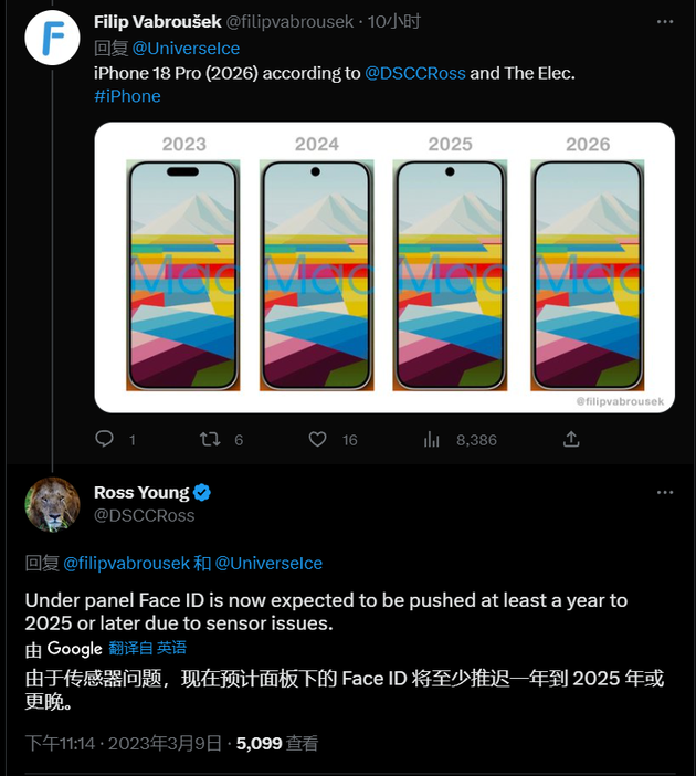 富文镇苹果手机维修分享:屏下Face ID有什么优势？iPhone何时会有屏下Face ID？ 